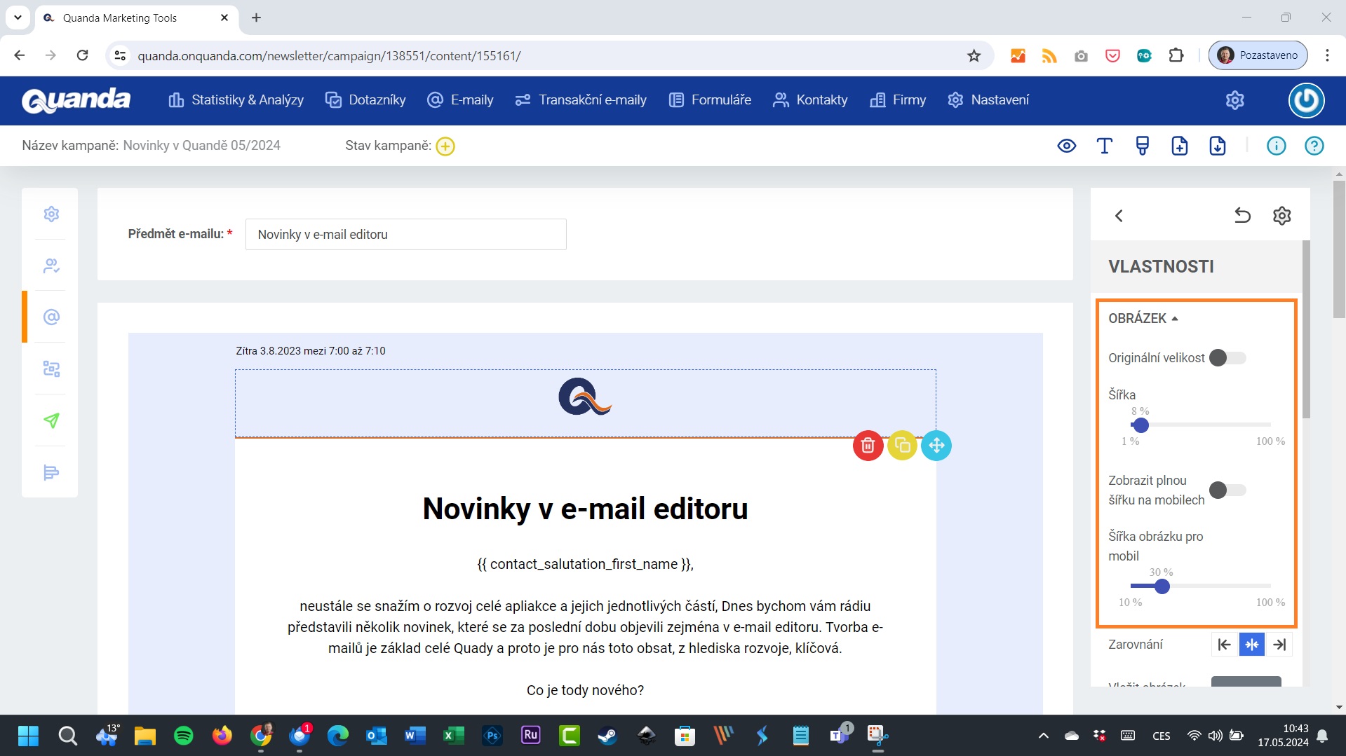 úprava obrázku