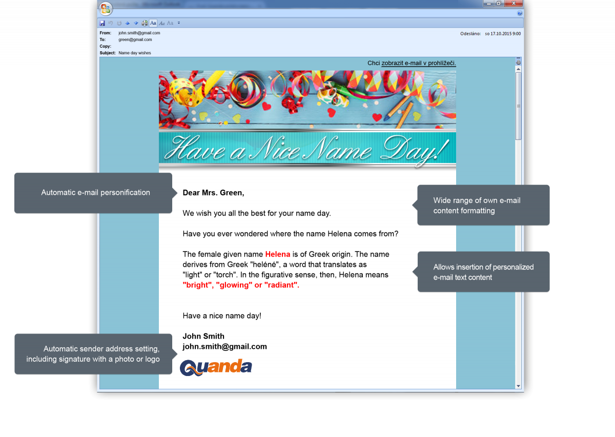 E-mail marketing | Automatic anniversary campaigns